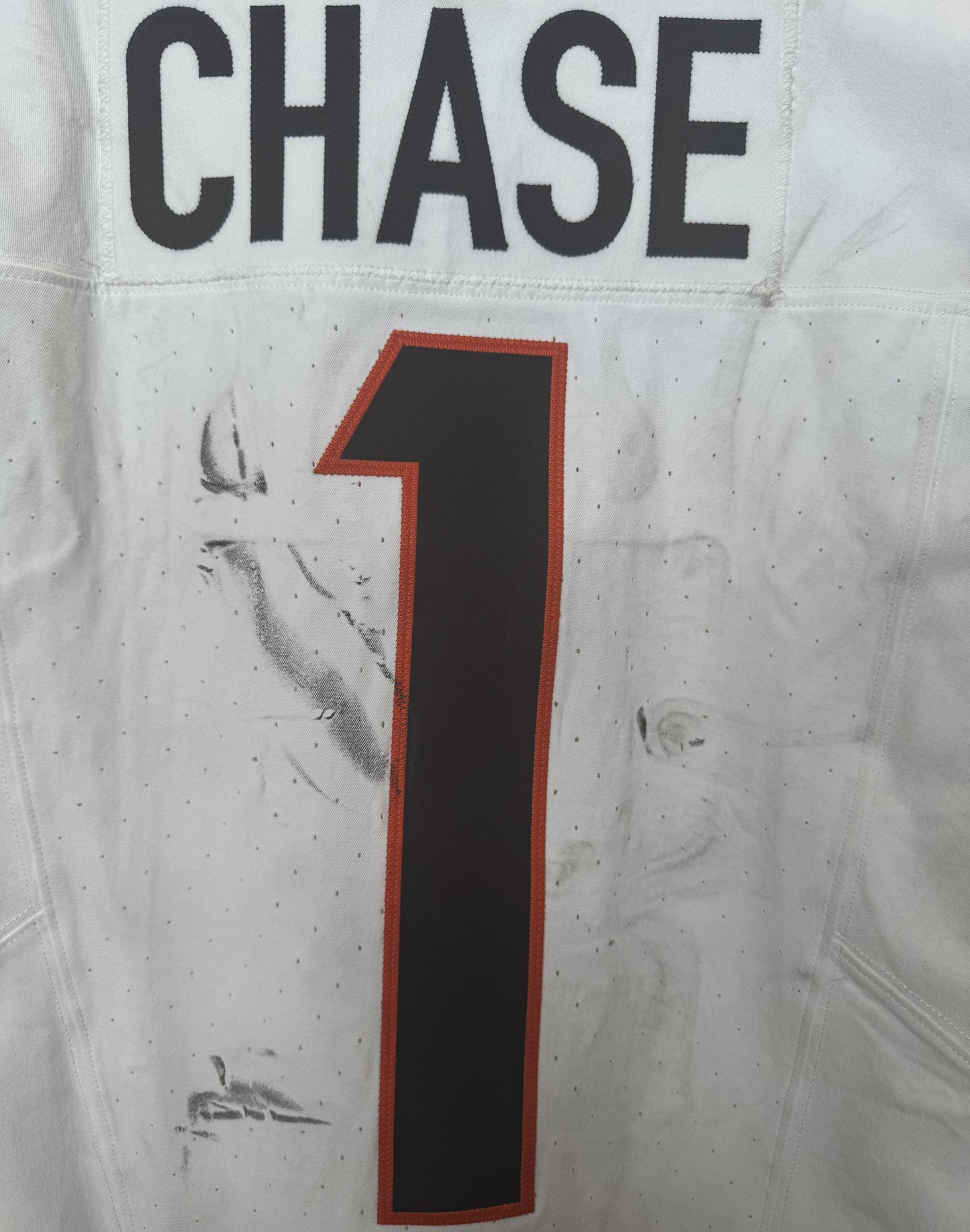 Ja'Marr Chase GAME WORN 09/21/2025 💪 PHOTO-MATCHED 📸 Bengals 🐅 NFL Jersey vs.Vikings Inc. Certificate of Authenticity 🛡️
