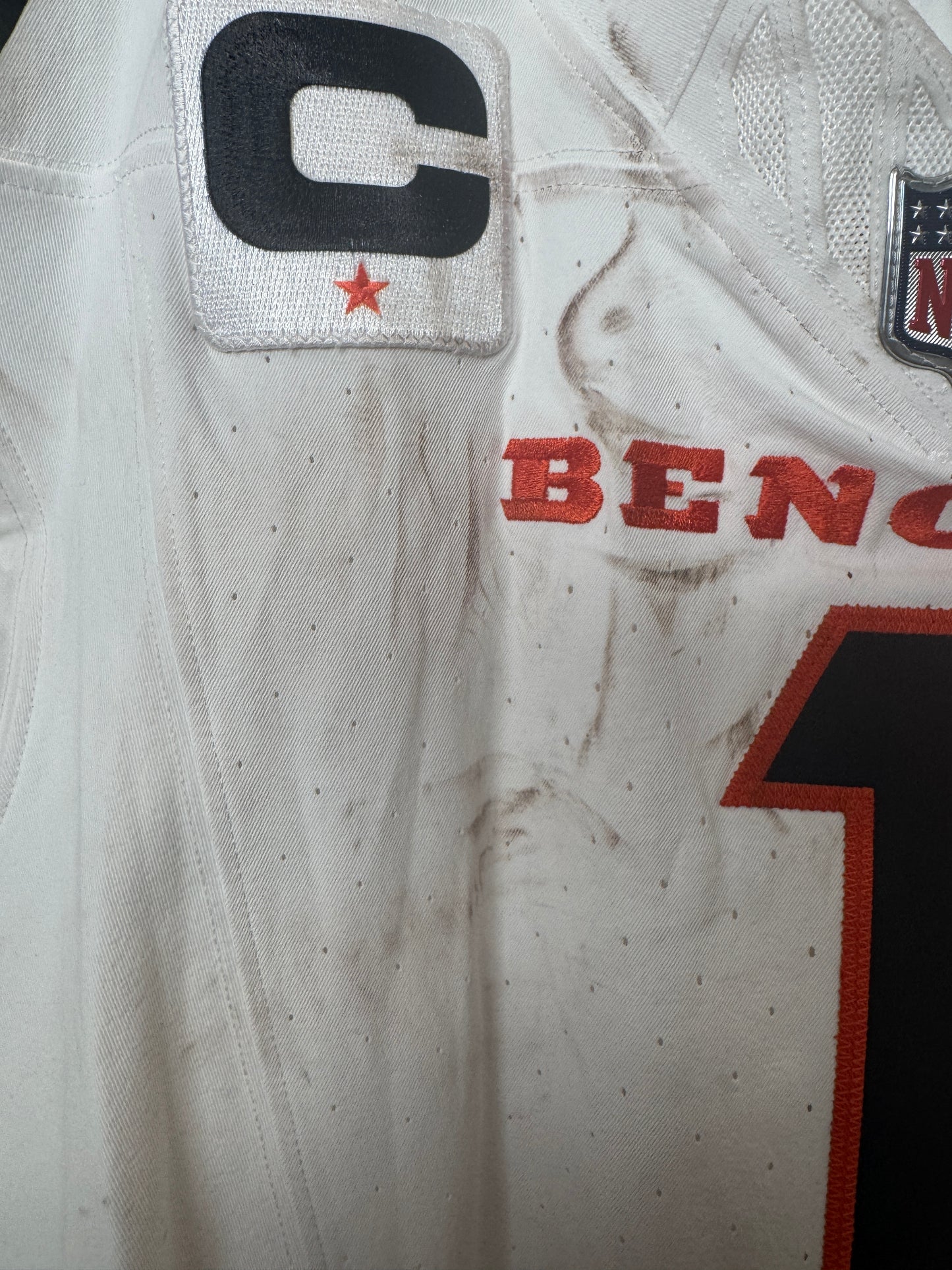 Ja'Marr Chase GAME WORN 09/21/2025 💪 PHOTO-MATCHED 📸 Bengals 🐅 NFL Jersey vs.Vikings Inc. Certificate of Authenticity 🛡️