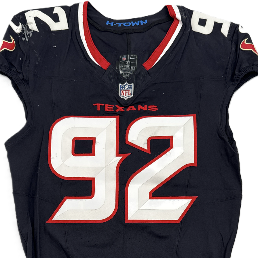 Dylan Horton GAME USED💪09/28/2025 Houston Texans Nike NFL Jersey🎽vs. Tennessee Titans Also includes COA 🛡️