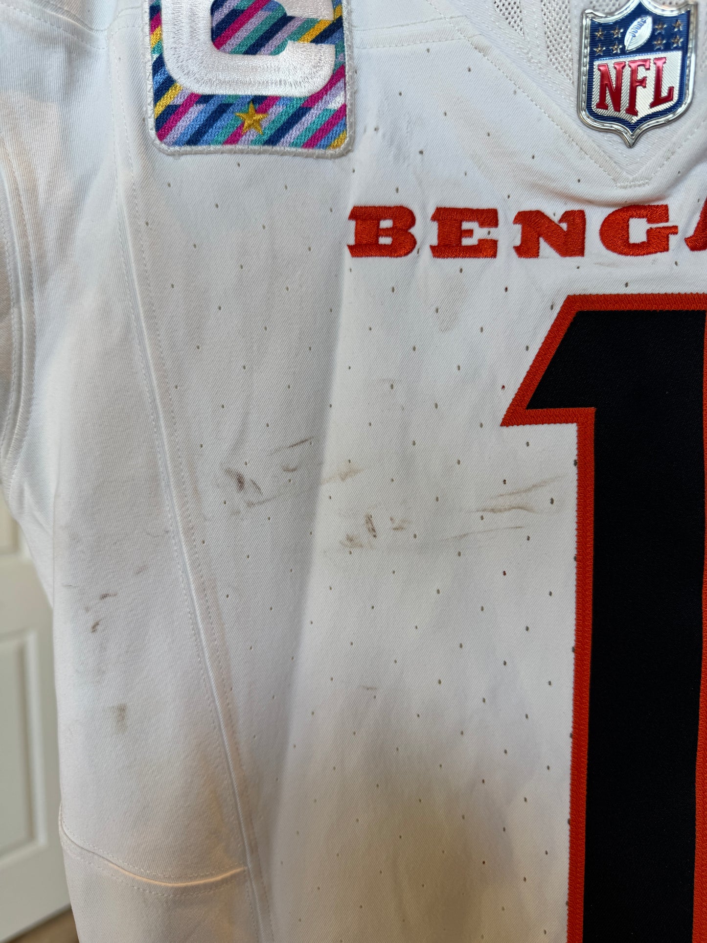 Ja'Marr Chase GAME-WORN🏈Ja'Marr Chase GAME-WORN 09/29/25💪Cincinnati Bengals🐅NFL Jersey vs. Broncos