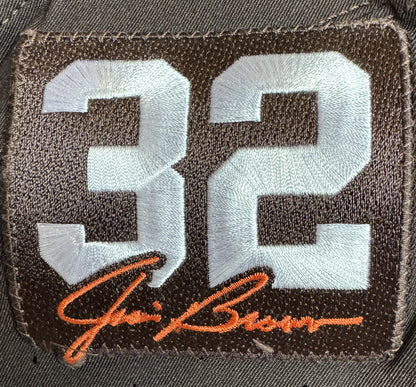 Denzel Ward GAME WORN/USED 10/01/23 💪 Cleveland Browns NFL Jersey 👕 vs. Baltimore Ravens Inc. PSA Authenticity 🛡️ + Jim Brown memorial Patch