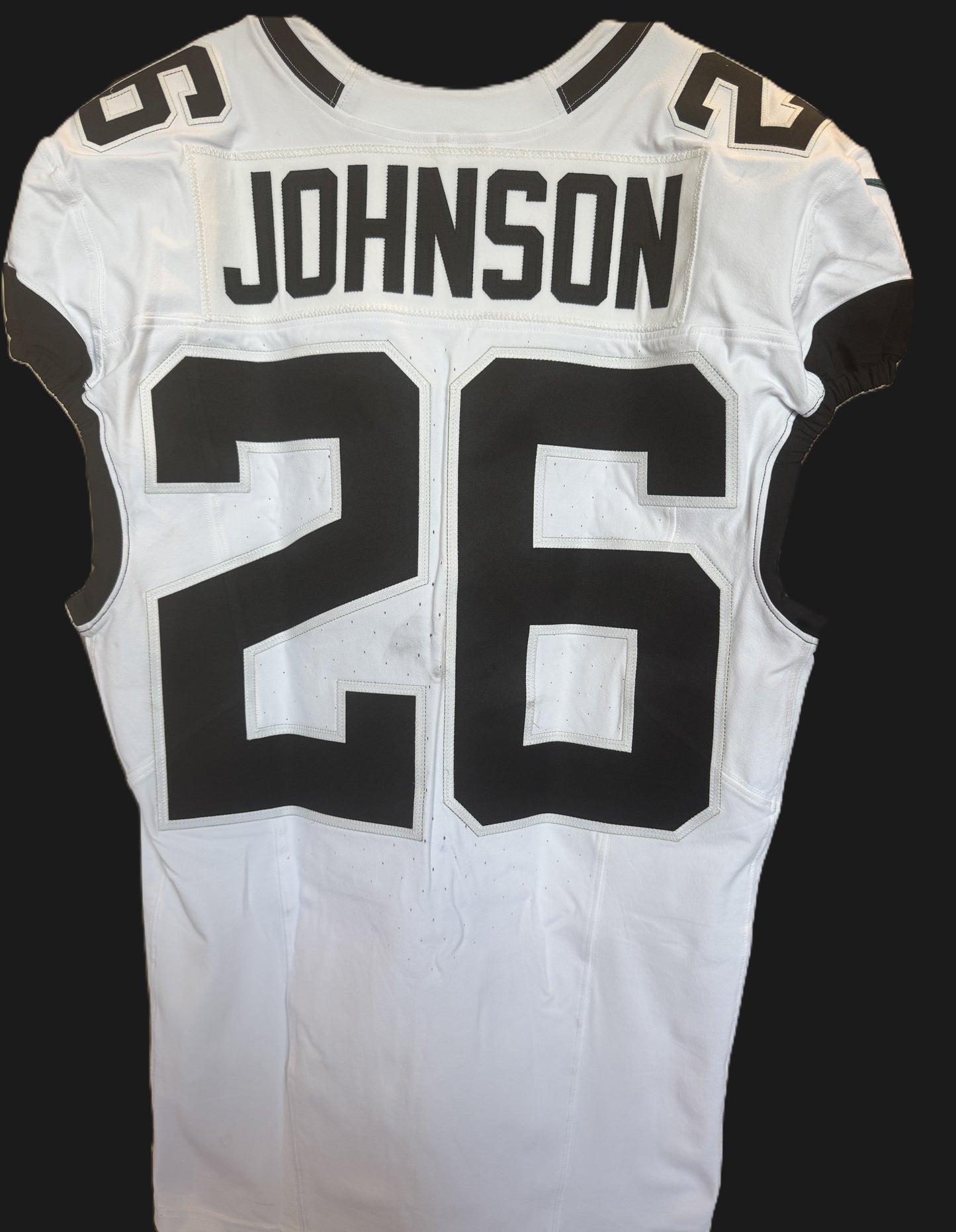 Antonio Johnson GAME USED 💪 10/13/24 Jacksonville Jaguars 🐆 Nike NFL Jersey 👕 vs. Chicago Bears Also includes PSA authentication 🛡️