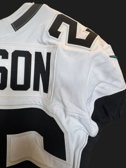 Antonio Johnson GAME USED 💪 10/13/24 Jacksonville Jaguars 🐆 Nike NFL Jersey 👕 vs. Chicago Bears Also includes PSA authentication 🛡️