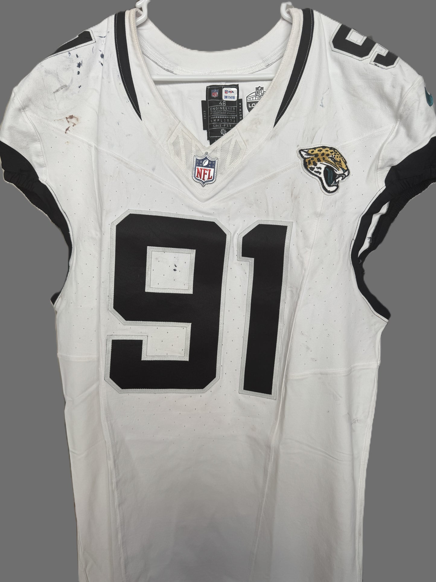 Arik Armstead GAME-USED💪10/13/24 Jacksonville Jaguars🐆NFL Jersey👕vs.Bears🌍