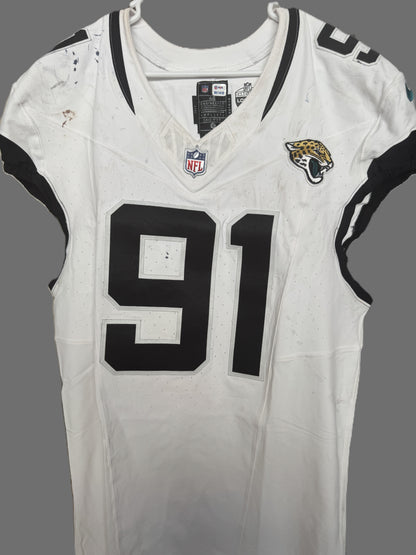Arik Armstead GAME-USED💪10/13/24 Jacksonville Jaguars🐆NFL Jersey👕vs.Bears🌍