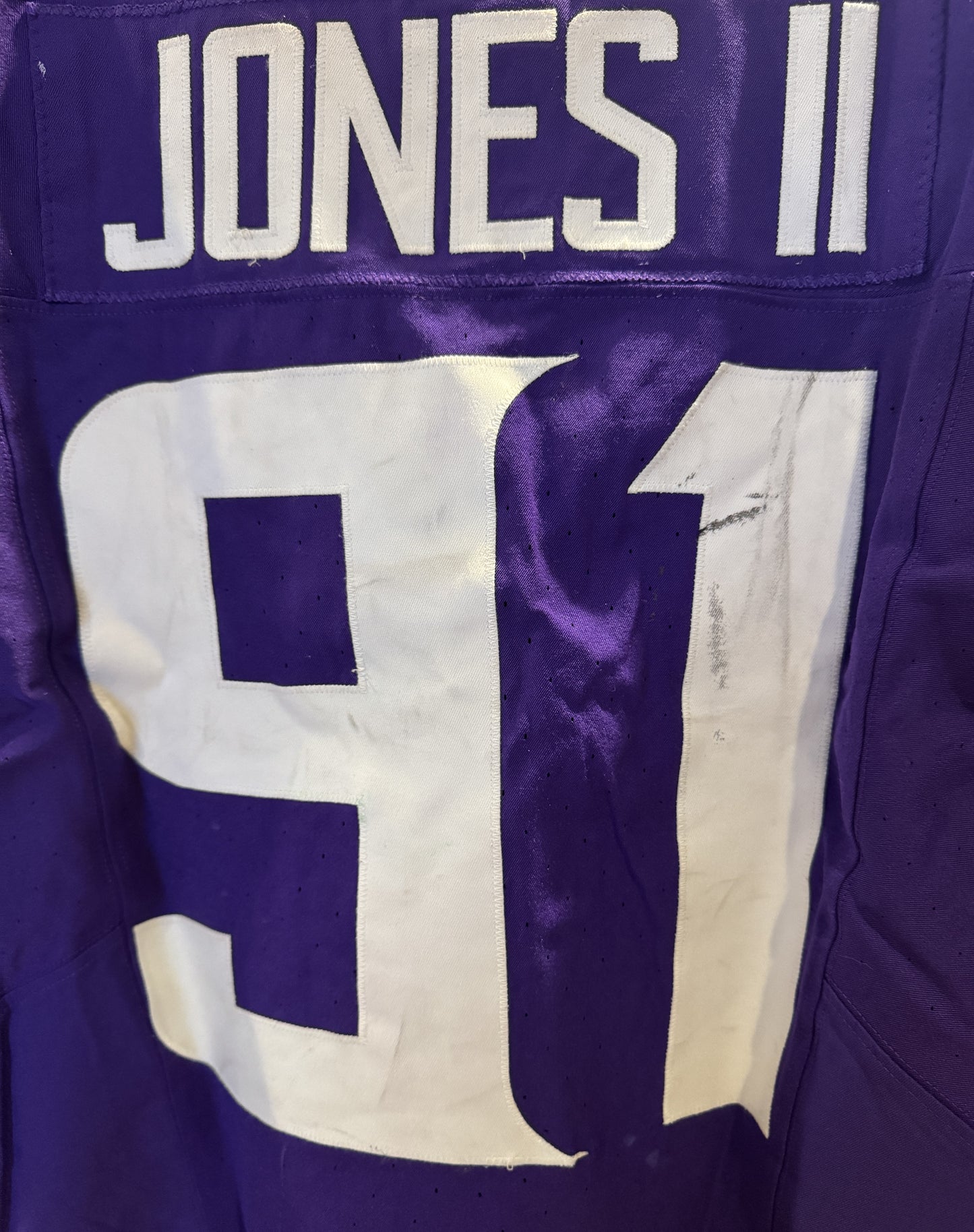 Pat Jones II GAME USED 10/06/24 PHOTO MATCHED 📸 Minnesota Vikings 👕 Jersey vs. New York Jets London Game ✅ Inc. PSA Authenticity