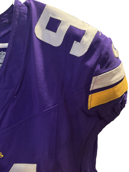 Pat Jones II GAME USED 10/06/24 PHOTO MATCHED 📸 Minnesota Vikings 👕 Jersey vs. New York Jets London Game ✅ Inc. PSA Authenticity
