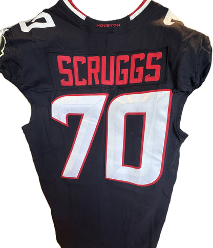 Juice Scruggs GAME WORN 💪 09/28/2025 Houston Texans Nike NFL Jersey 🎽 vs. Tennessee Titans