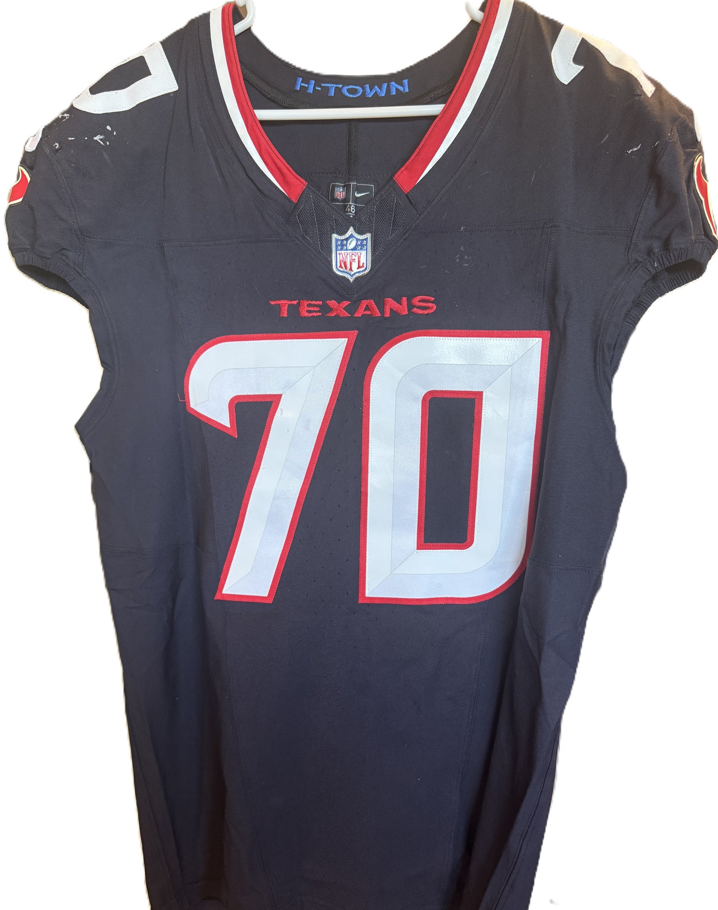 Juice Scruggs GAME WORN 💪 09/28/2025 Houston Texans Nike NFL Jersey 🎽 vs. Tennessee Titans