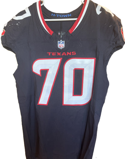 Juice Scruggs GAME WORN 💪 09/28/2025 Houston Texans Nike NFL Jersey 🎽 vs. Tennessee Titans