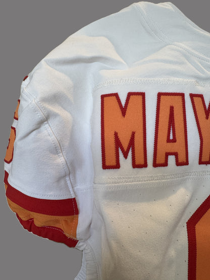 Baker Mayfield GAME-ISSUED🔥Tampa Bay Buccaneers Nike NFL Iconic 1976 Jersey 👕 Also includes Certificate of Authenticity + 50 Seasons Patch 🛡️