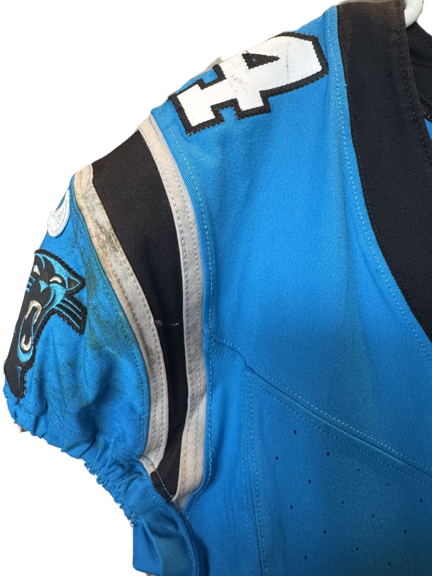 Feleipe Franks GAME WORN 💪 11/10/24 Carolina Panthers 🐆 NFL Jersey 👕 vs. Giants – NFL Munich Game - PSA Certified