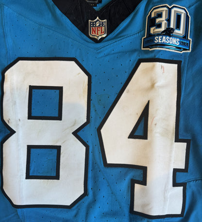 Feleipe Franks GAME WORN 💪 11/10/24 Carolina Panthers 🐆 NFL Jersey 👕 vs. Giants – NFL Munich Game - PSA Certified