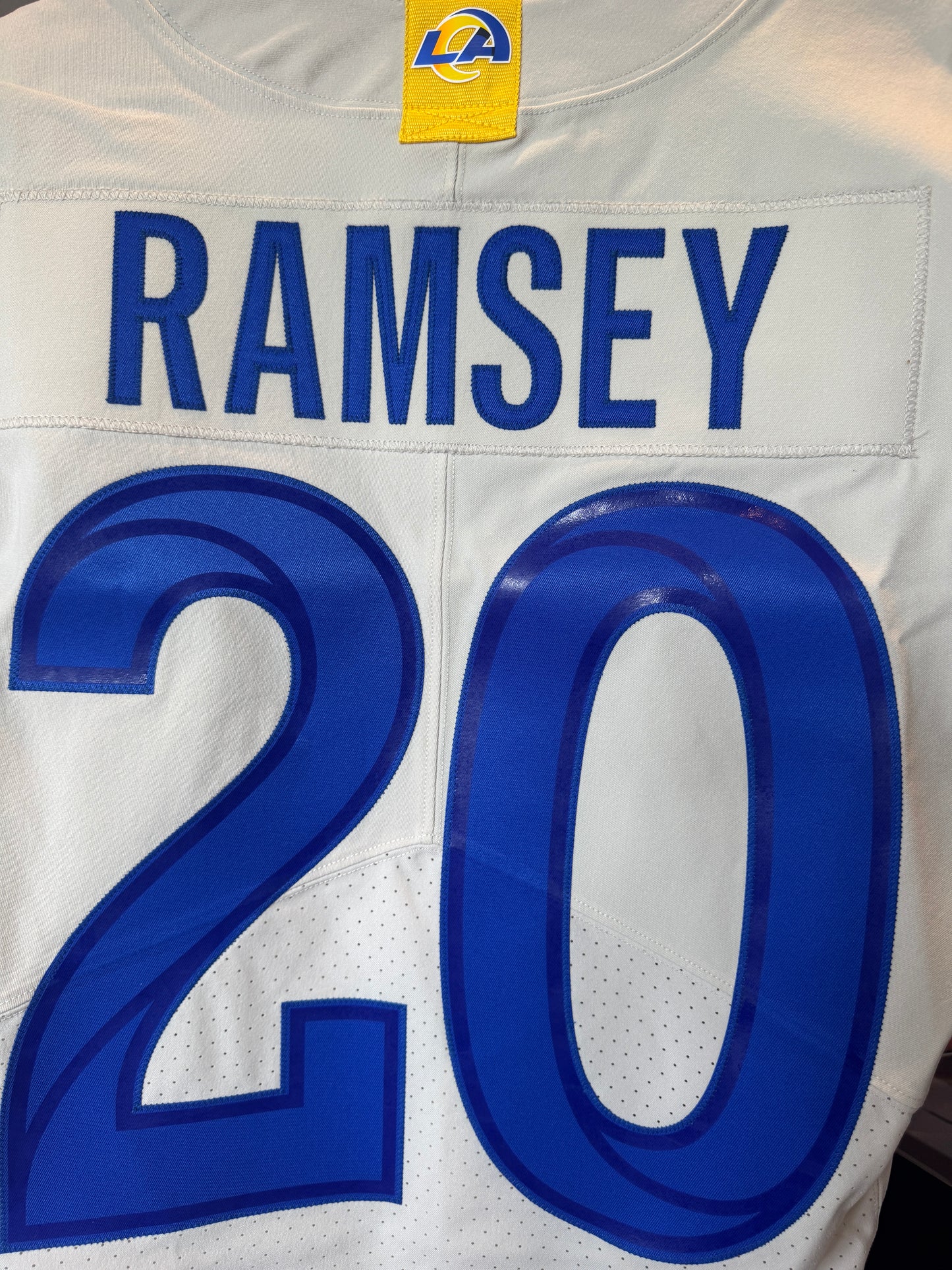 Jalen Ramsey TEAM-ISSUED💪Los Angeles Rams🐏NFL On-Field Jersey👕Inc. COA📄