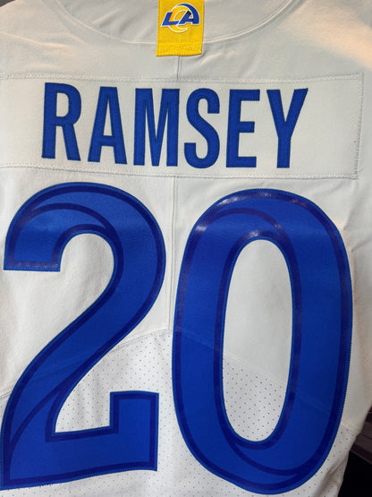 Jalen Ramsey TEAM-ISSUED💪Los Angeles Rams🐏NFL On-Field Jersey👕Inc. COA📄