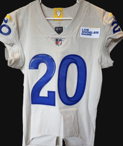 Jalen Ramsey TEAM-ISSUED💪Los Angeles Rams🐏NFL On-Field Jersey👕Inc. COA📄