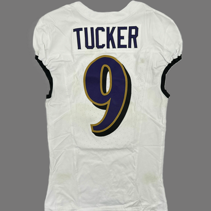 Justin Tucker GAME WORN💪11/17/24 Baltimore Ravens💜NFL Jersey + Pants set vs. Steelers