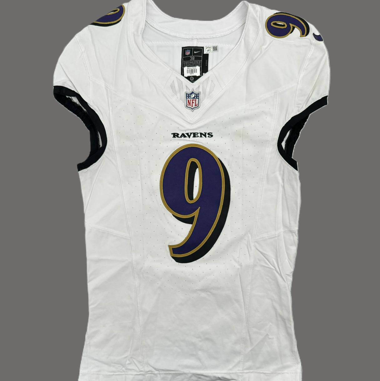 Justin Tucker GAME WORN💪11/17/24 Baltimore Ravens💜NFL Jersey + Pants set vs. Steelers