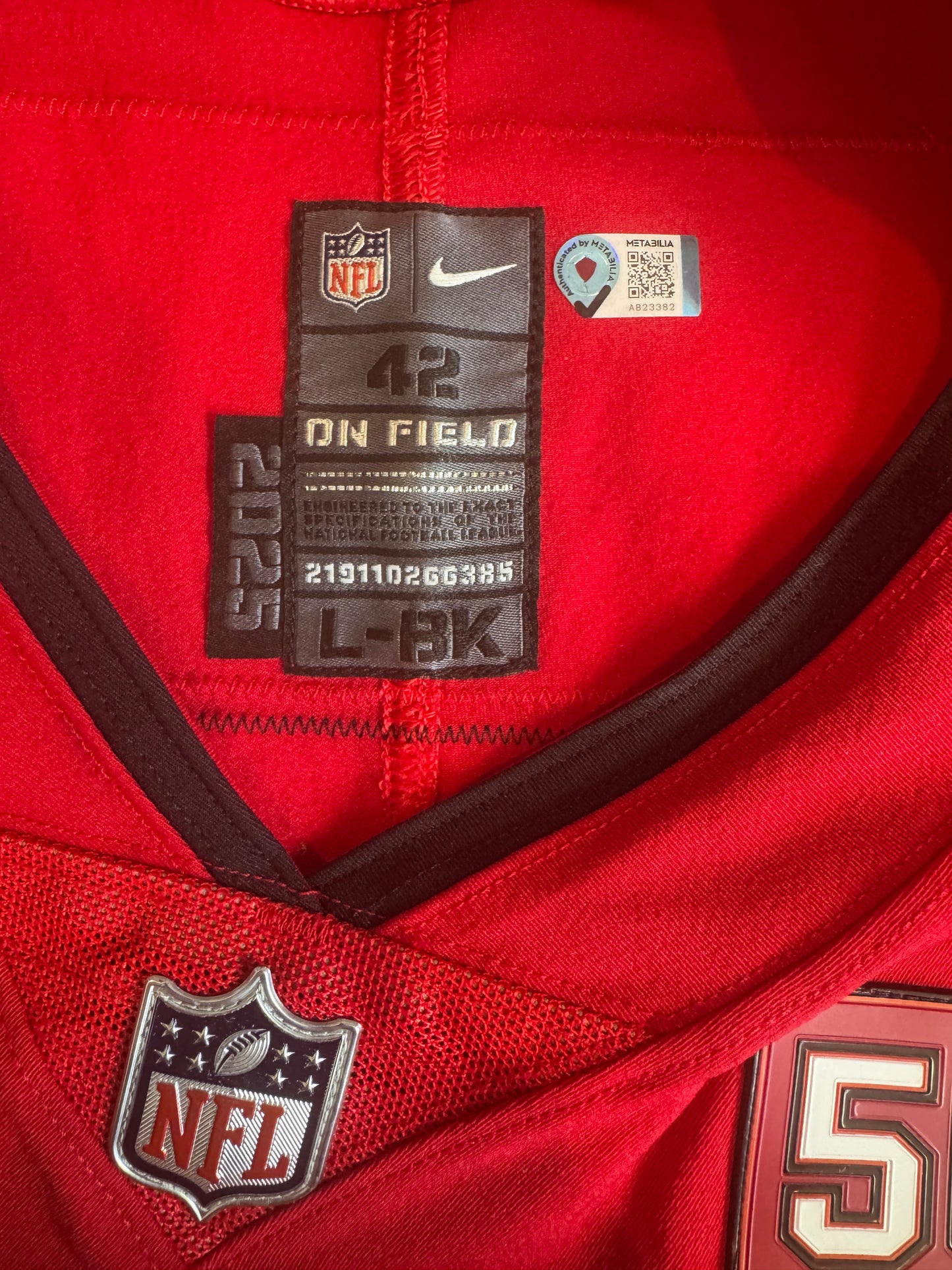 Haason Reddick GAME-WORN💪09/15/25 Tampa Bay Buccaneers On-Field NFL Jersey👕