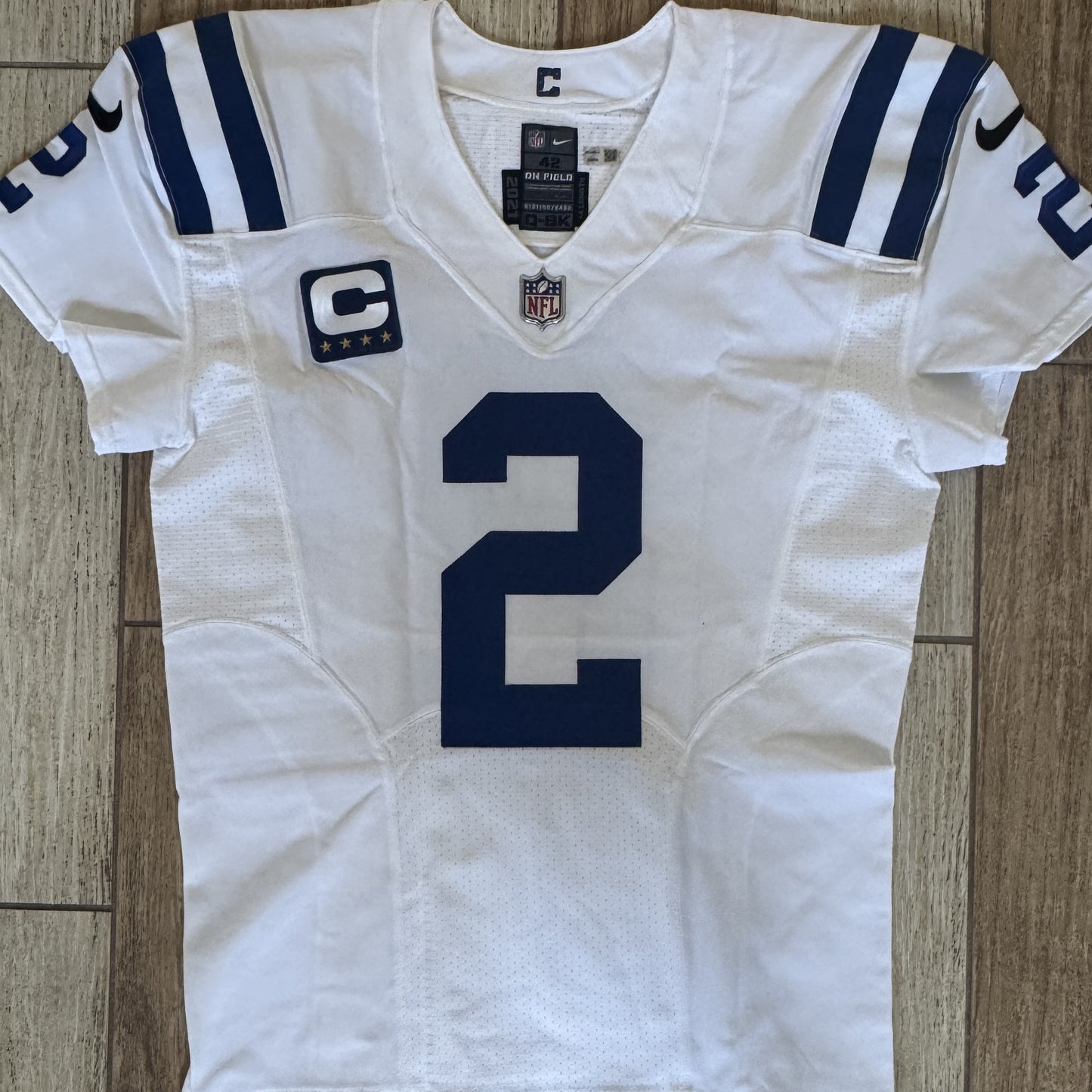 Matt Ryan TEAM ISSUED 💪 Indianapolis Colts 🐎 Nike NFL Jersey 👕Also  Includes COA 🛡️ and Captain's Patch