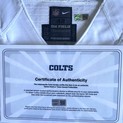 Matt Ryan TEAM ISSUED 💪 Indianapolis Colts 🐎 Nike NFL Jersey 👕Also  Includes COA 🛡️ and Captain's Patch