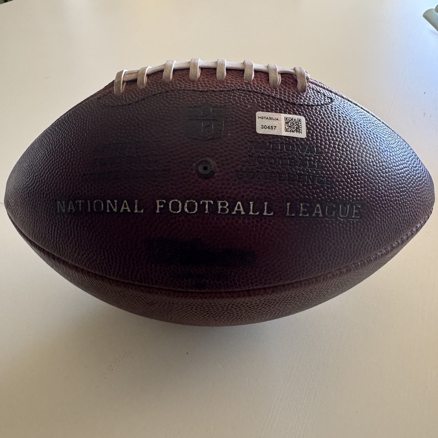 Andy Reid Hand-Signed + Inscribed "12th Chiefs Season" Game-Used Ball 01/05/25 Kansas City Chiefs vs. Denver Broncos