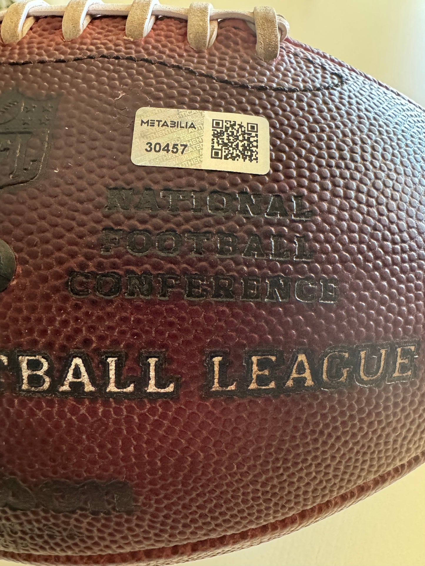 Andy Reid Hand-Signed + Inscribed "12th Chiefs Season" Game-Used Ball 01/05/25 Kansas City Chiefs vs. Denver Broncos