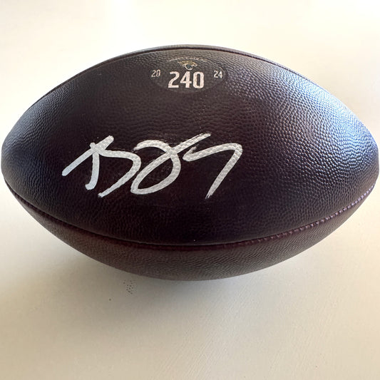 Brian Thomas Jr. Signed + GAME-USED 💪 12/01/24 Jacksonville Jaguars 🐆 NFL Wilson Ball 🏈 vs. Houston Texans