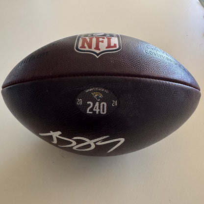 Brian Thomas Jr. Signed + GAME-USED 💪 12/01/24 Jacksonville Jaguars 🐆 NFL Wilson Ball 🏈 vs. Houston Texans