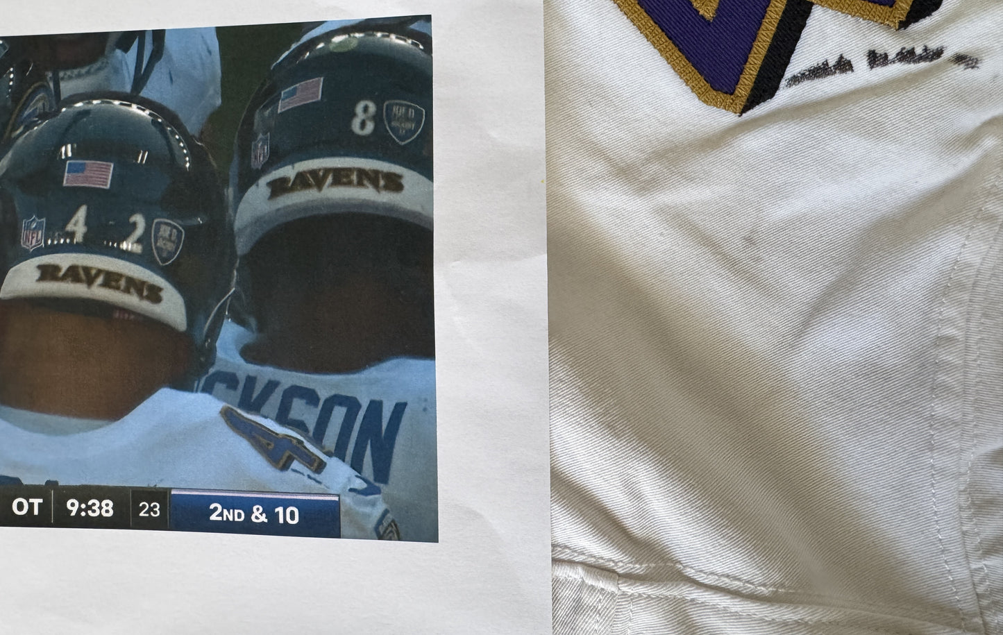Patrick Ricard GAME-WORN💪10/06/24 PHOTO-MATCHED📸Baltimore Ravens💜NFL Jersey victory vs.Bengals