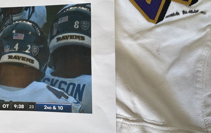 Patrick Ricard GAME-WORN💪10/06/24 PHOTO-MATCHED📸Baltimore Ravens💜NFL Jersey victory vs.Bengals