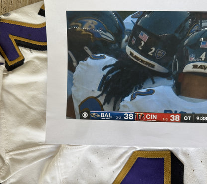 Patrick Ricard GAME-WORN💪10/06/24 PHOTO-MATCHED📸Baltimore Ravens💜NFL Jersey victory vs.Bengals