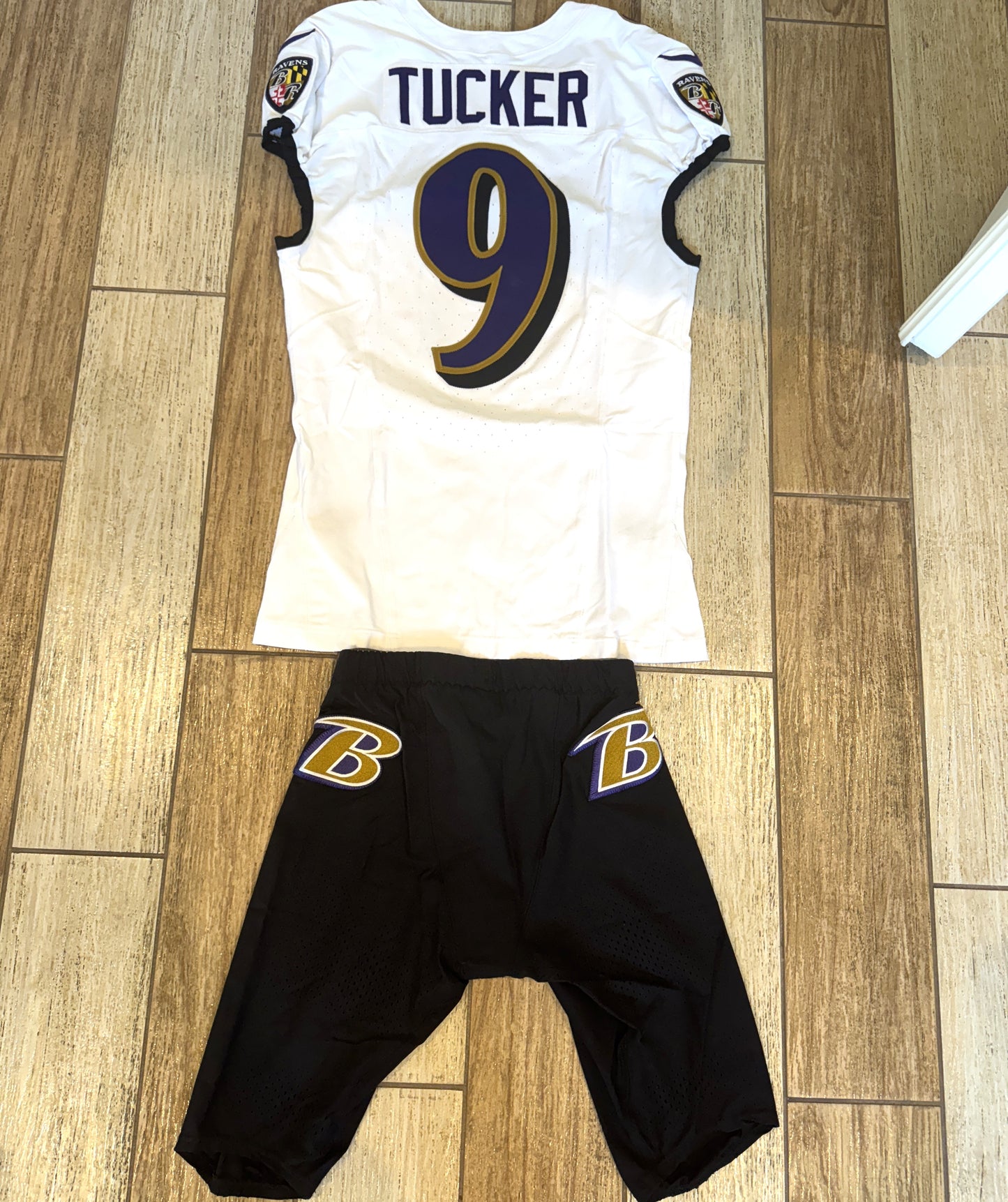 Justin Tucker GAME WORN💪11/17/24 Baltimore Ravens💜NFL Jersey + Pants set vs. Steelers