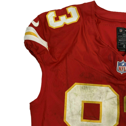 Noah Gray GAME WORN 10/27/25 Kansas City Chiefs Nike NFL Jersey vs. Commanders Inc. COA 🛡️