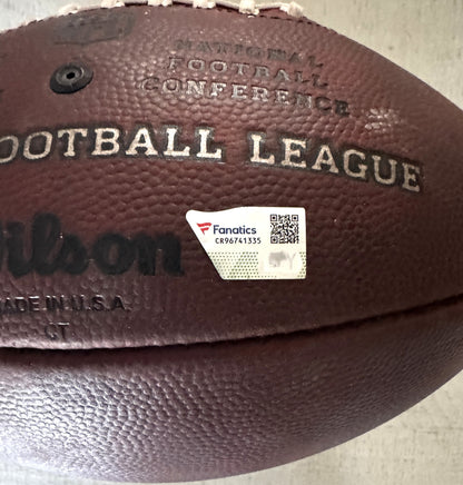Chase Young GAME-USED & HAND-SIGNED Washington Commanders | NFL Wilson Duke Football – “2020 Rookie Season Game Used” Inscription | 10/11/20 vs. Rams | Fanatics COA ❤️💛