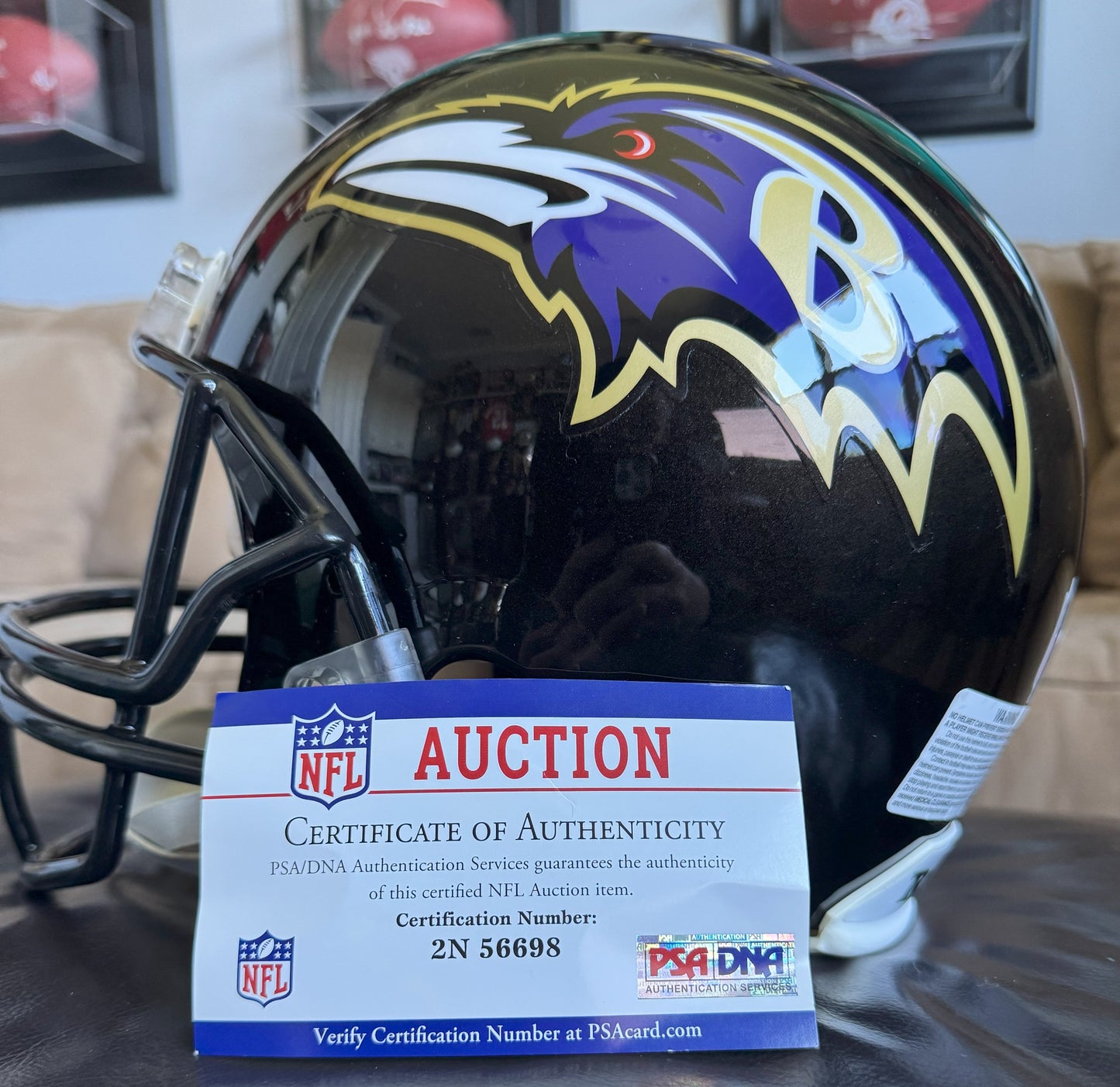 Marquise Brown Signed Baltimore Ravens Full-Size Proline Helmet NFL Memorabilia