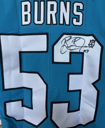 Brian Burns Hand Signed ✍️ AUTHENTIC 💪 Carolina Panthers On-Field NFL Jersey Inc. PSA Certification 🛡️