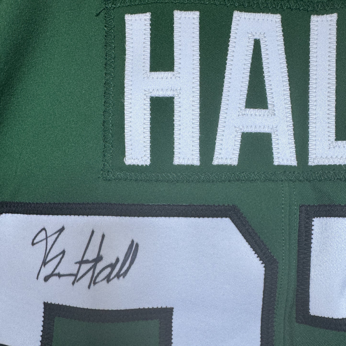 Bryce Hall Hand Signed AUTHENTIC 💪 New York Jets Jersey 👕 Also includes Professional Sports Authenticator COA 🛡️