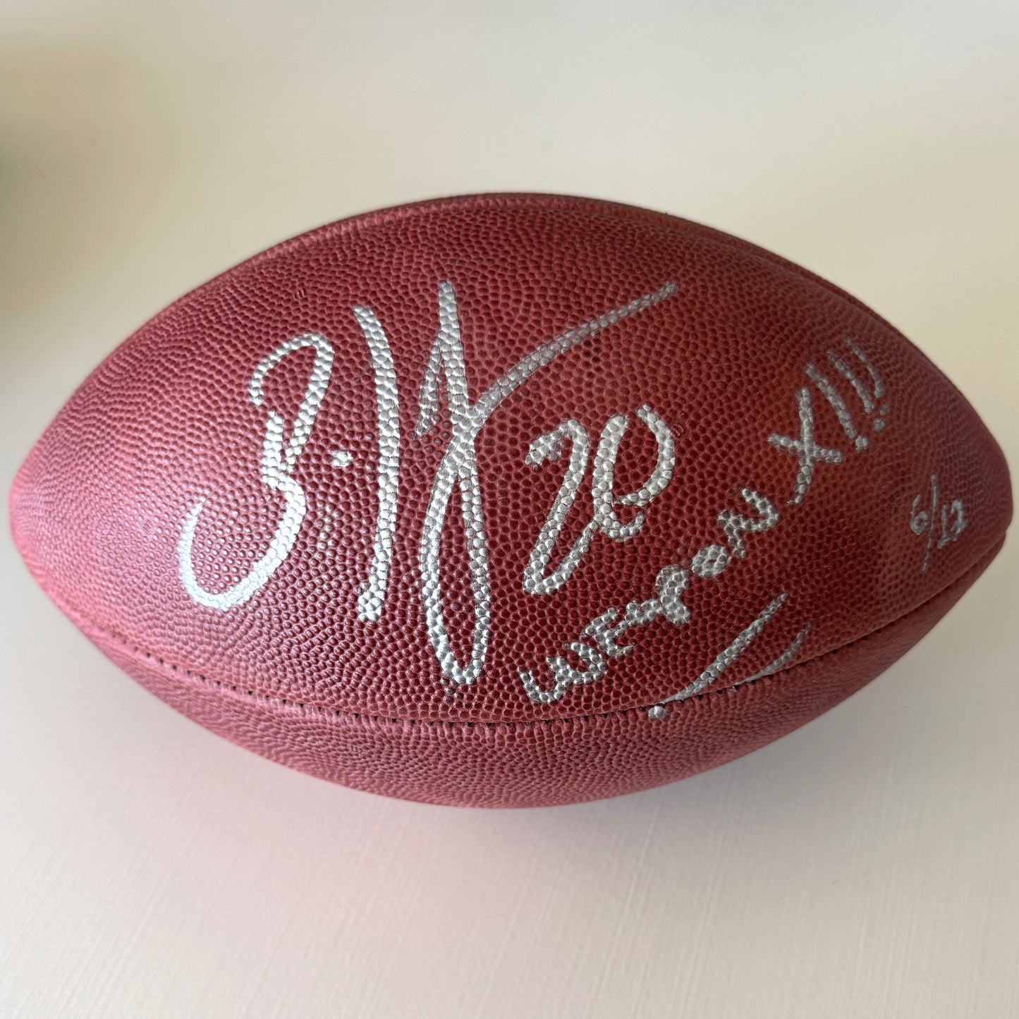 Brian Dawkins Signed ✍️Philadelphia Eagles Wilson Duke Metallic Football with "Weapon XIII" Inscription - Limited Edition 6 of 12⭐️