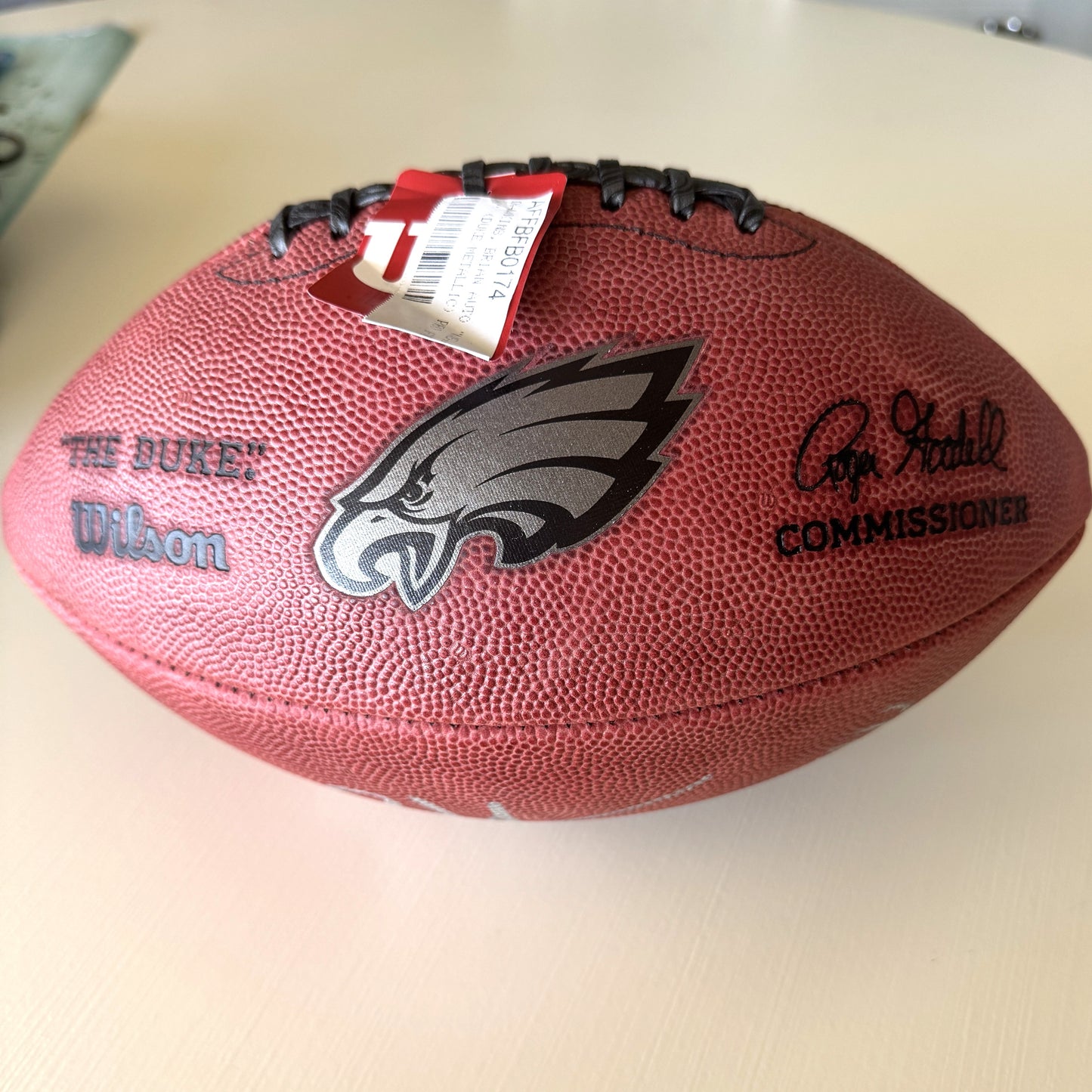 Brian Dawkins Signed ✍️Philadelphia Eagles Wilson Duke Metallic Football with "Weapon XIII" Inscription - Limited Edition 6 of 12⭐️