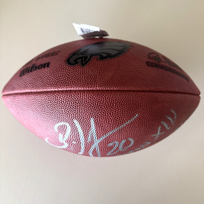 Brian Dawkins Signed ✍️Philadelphia Eagles Wilson Duke Metallic Football with "Weapon XIII" Inscription - Limited Edition 6 of 12⭐️