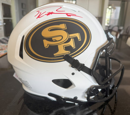 George Kittle Signed🖊️San Francisco 49ers  Full-Size Authentic On-Field Lunar Eclipse Alternate Speed NFL Helmet🛡️