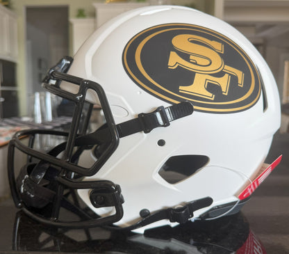George Kittle Signed🖊️San Francisco 49ers  Full-Size Authentic On-Field Lunar Eclipse Alternate Speed NFL Helmet🛡️