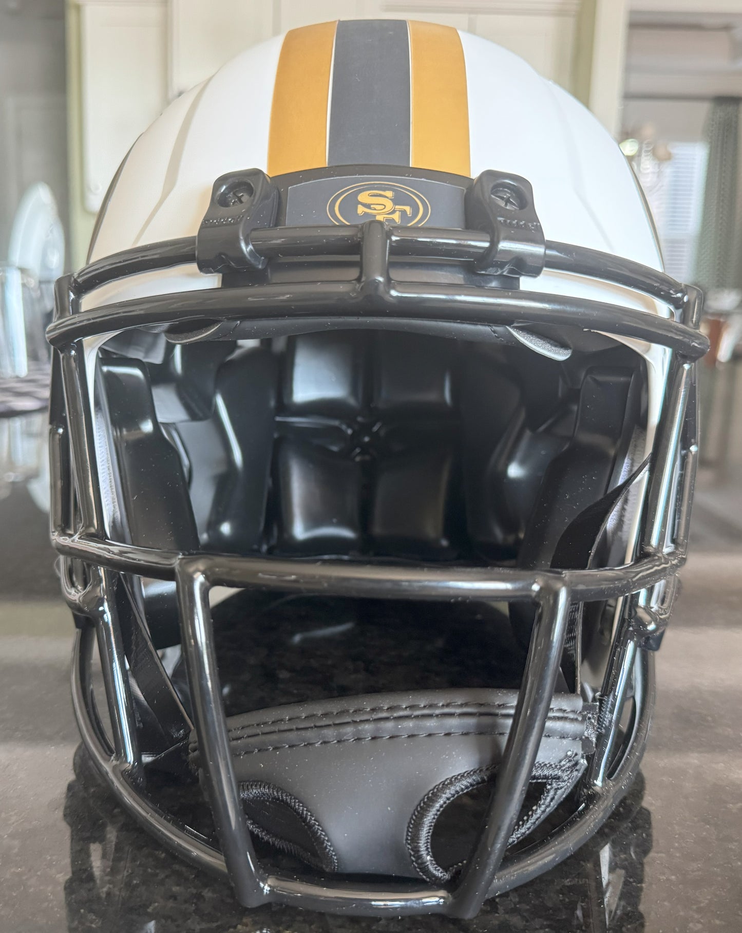 George Kittle Signed🖊️San Francisco 49ers  Full-Size Authentic On-Field Lunar Eclipse Alternate Speed NFL Helmet🛡️