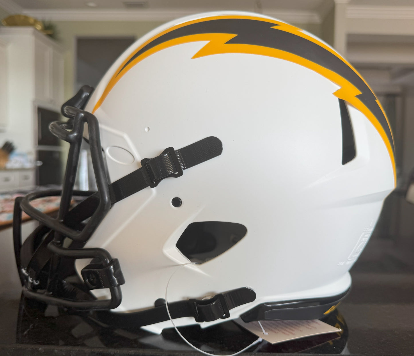 Dan Fouts Signed Los Angeles Chargers Full-Size Authentic On-Field Lunar Eclipse Alternate Speed Helmet Inscribed "HOF 93"