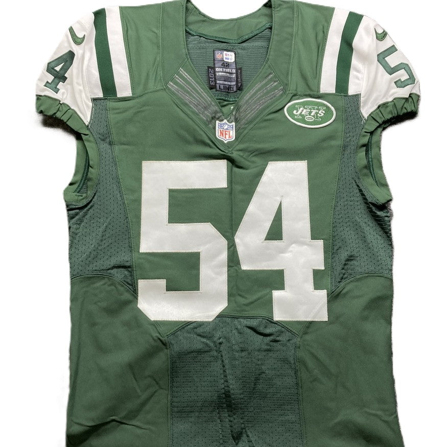 Bruce Carter GAME WORN 💪 New York Jets Nike NFL Jersey 👕 Also with PSA Certificate of Authenticity🛡️