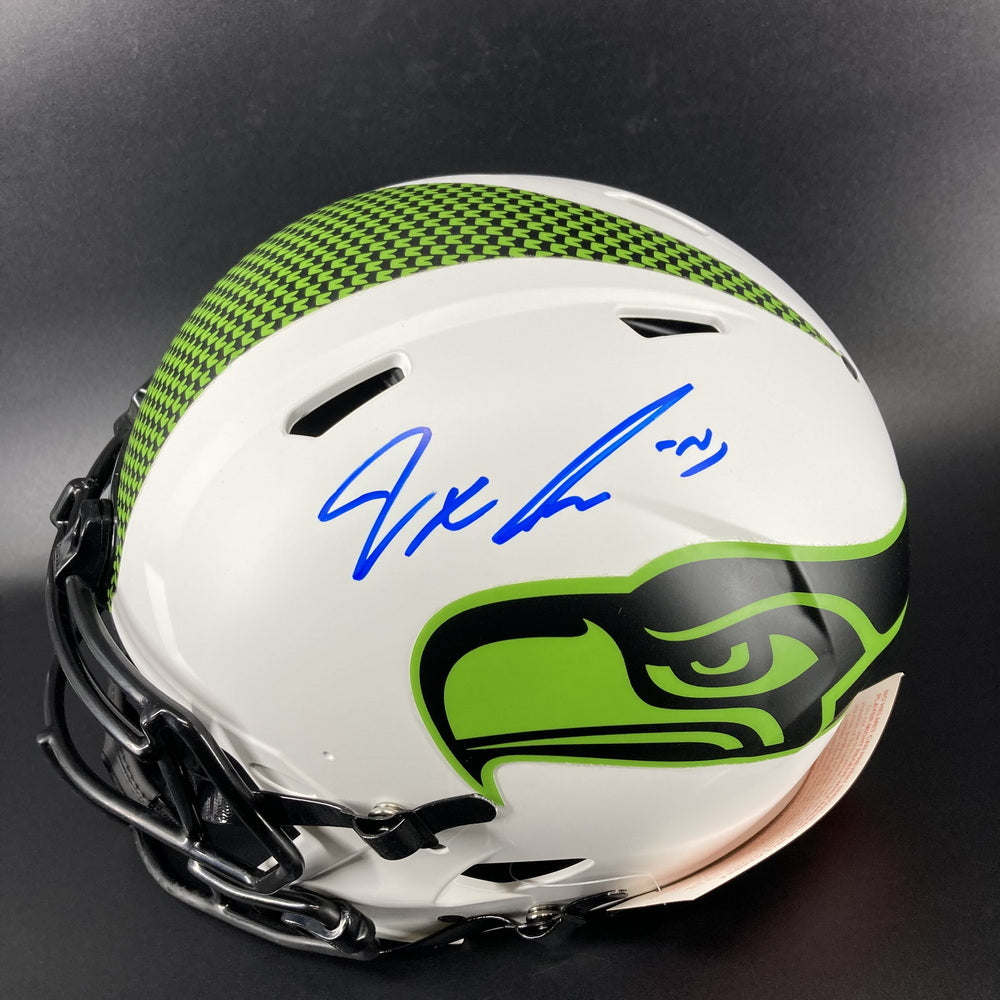 Jaxon Smith-Njigba Signed✍️Seattle Seahawks Full-Size Lunar Eclipse NFL Speed Helmet (Signed twice)
