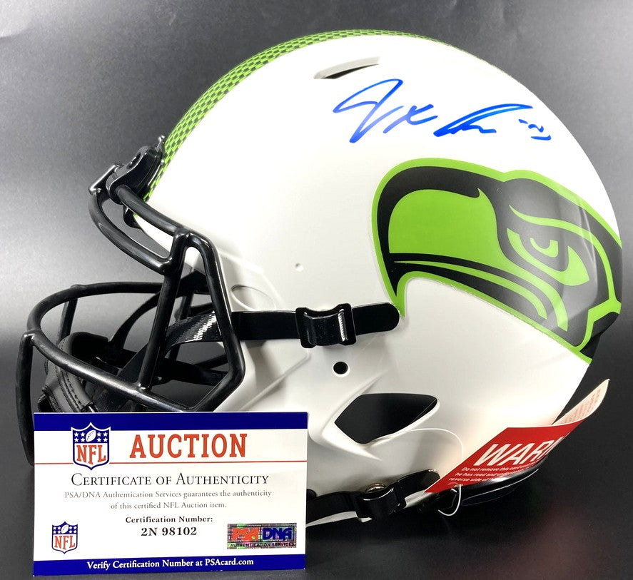 Jaxon Smith-Njigba Signed✍️Seattle Seahawks Full-Size Lunar Eclipse NFL Speed Helmet (Signed twice)