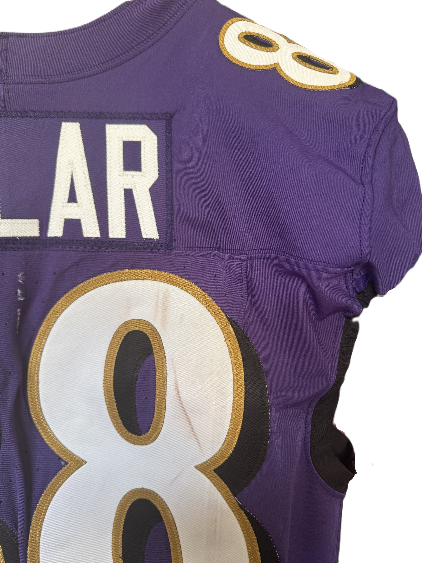 Charlie Kolar GAME-WORN💪from the 2025 season Baltimore Ravens💜Jersey Also includes COA