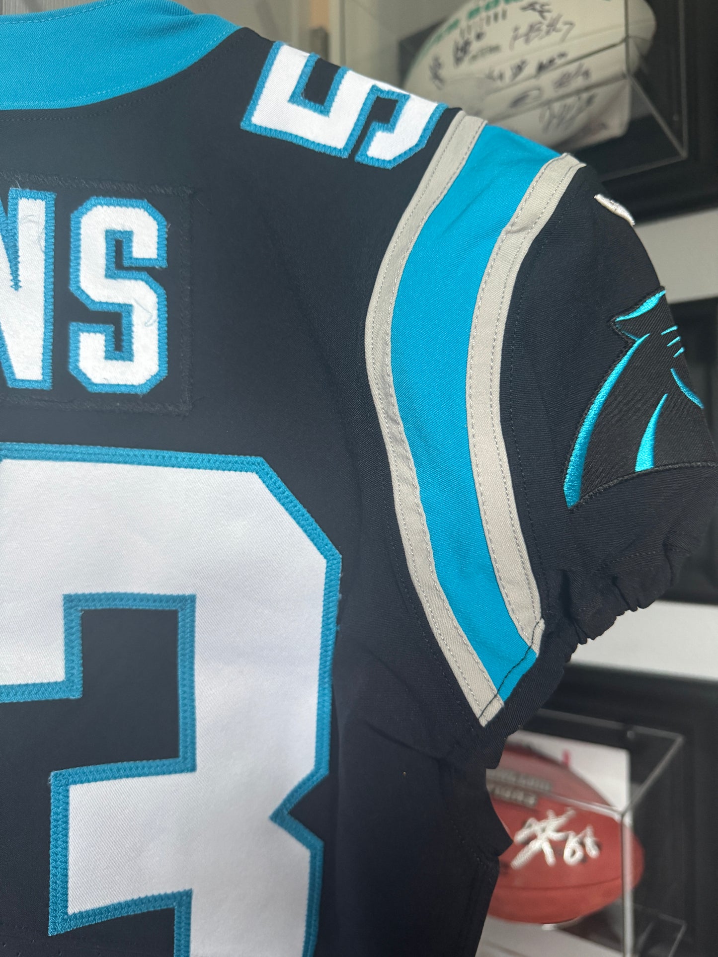 Brian Burns GAME WORN 💪 11/21/21 Carolina Panthers Nike On-Field NFL Jersey vs. Washington Commanders Also includes PSA Authenticity ✅